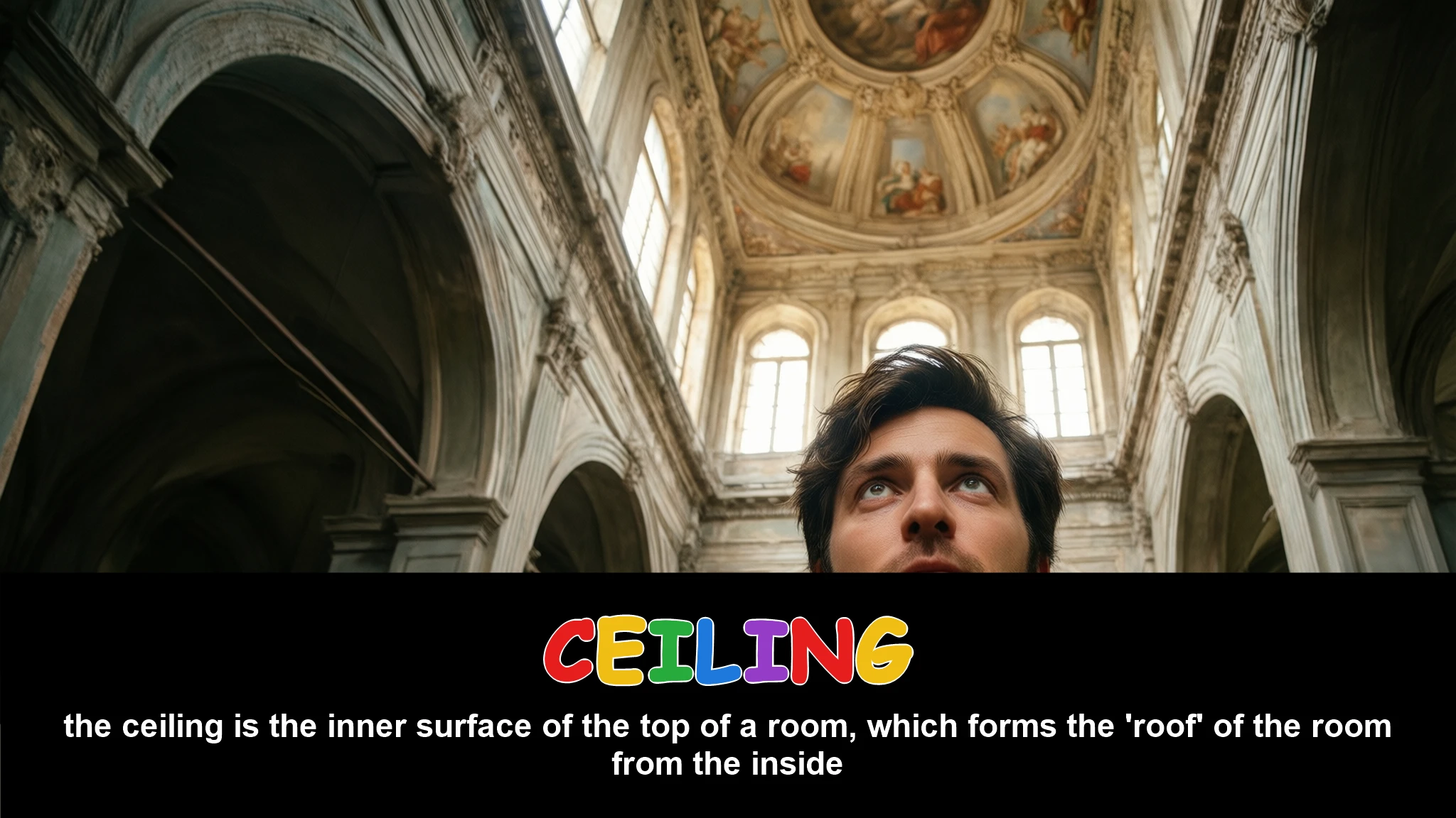 English Illustration for ceiling